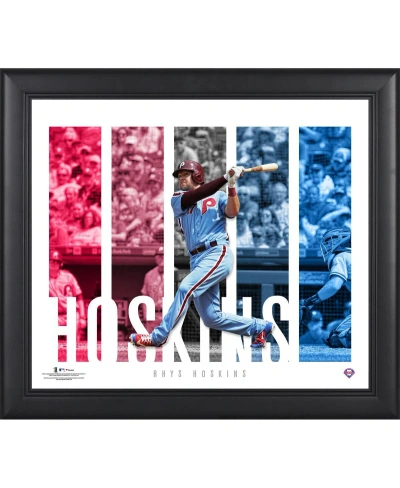 Fanatics Authentic Rhys Hoskins Philadelphia Phillies Framed 15" X 17" Player Panel Collage In Multi