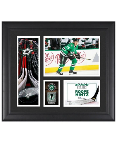 Fanatics Authentic Roope Hintz Dallas Stars Framed 15" X 17" Player Collage With A Piece Of Game-used Puck In Multi