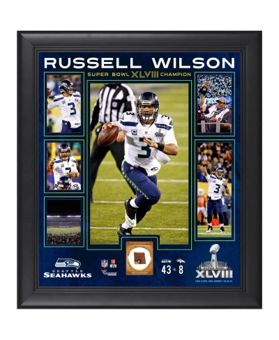 Fanatics Authentic Russell Wilson Seattle Seahawks Super Bowl Xlviii Champions Framed 15'' X 17'' Collage With Game-use In Multi