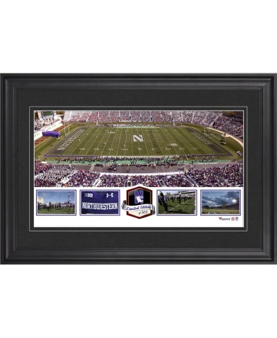 Fanatics Authentic Ryan Field North-western Wildcats Framed Panoramic Collage-limited Edition Of 500 In Multi