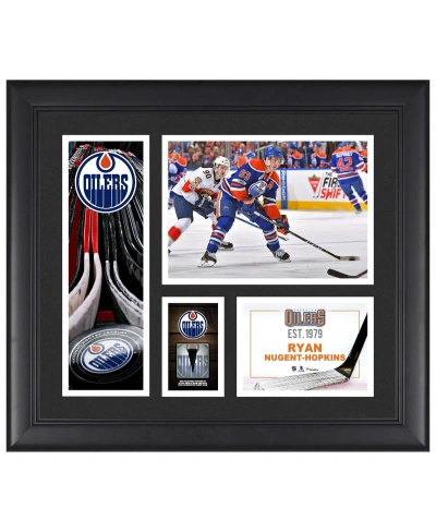 Fanatics Authentic Ryan Nugent-hopkins Edmonton Oilers Framed 15" X 17" Player Collage With A Piece Of Game-used Puck In Multi