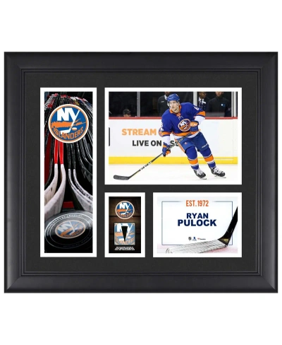 Fanatics Authentic Ryan Pulock New York Islanders Framed 15" X 17" Player Collage With A Piece Of Game-used Puck In Multi
