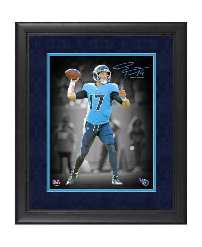 Fanatics Authentic Ryan Tannehill Tennessee Titans Facsimile Signature Framed 11" X 14" Spotlight Photograph In Multi