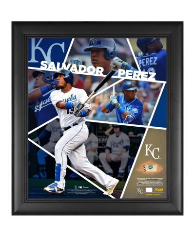 Fanatics Authentic Salvador Perez Kansas City Royals Framed 15" X 17" Impact Player Collage With A Piece Of Game-used B In Multi