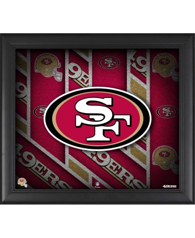 Fanatics Authentic San Francisco 49ers Framed 15" X 17" Team Threads Collage In Multi
