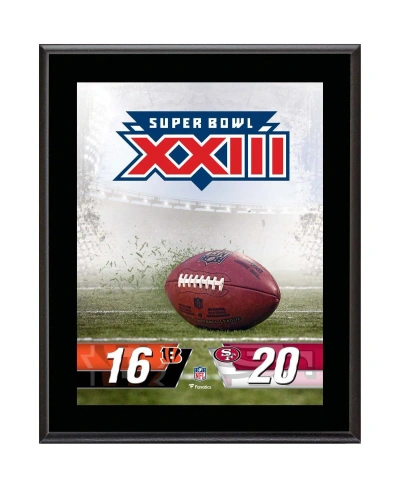 Fanatics Authentic San Francisco 49ers Vs. Cincinnati Bengals Super Bowl Xxiii 10.5" X 13" Sublimated Plaque In Multi