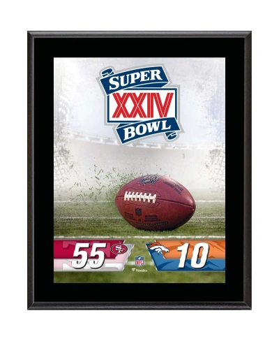 Fanatics Authentic San Francisco 49ers Vs. Denver Broncos Super Bowl Xxiv 10.5" X 13" Sublimated Plaque In Multi