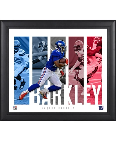 Fanatics Authentic Saquon Barkley New York Giants Framed 15" X 17" Player Panel Collage In Multi