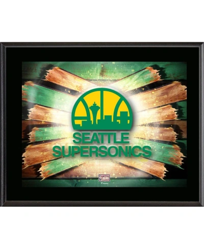 Fanatics Authentic Seattle Supersonics 10.5" X 13" Sublimated Horizontal Hardwood Classics 1975-1995 Team Logo Plaque In Multi