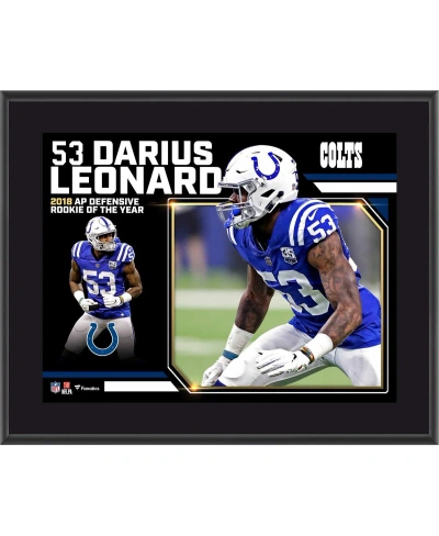 Fanatics Authentic Shaquille Leonard Indianapolis Colts 2018 Defensive Rookie Of The Year 10.5" X 13" Sublimated Plaque In Multi