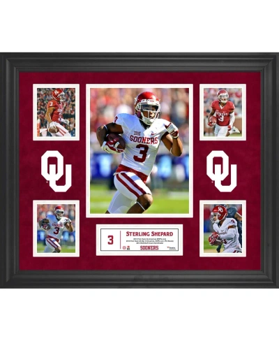 Fanatics Authentic Sterling Shepard Oklahoma Sooners Framed 23'' X 27'' 5-photo Collage In Multi