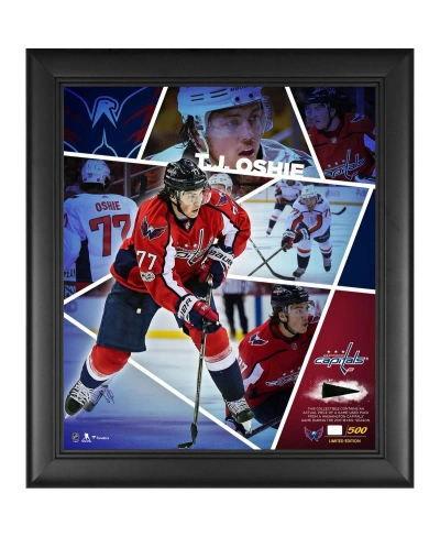 Fanatics Authentic T.j. Oshie Washington Capitals Framed 15'' X 17'' Impact Player Collage With A Piece Of Game-used Pu In Multi