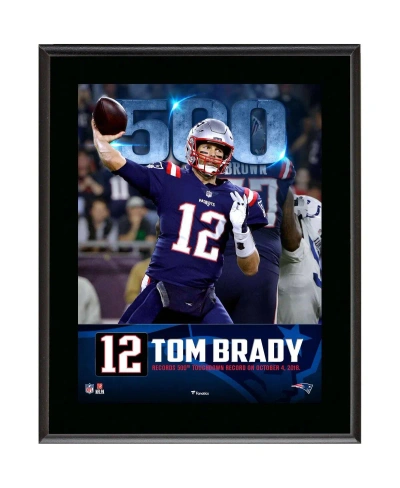 Fanatics Authentic Tom Brady New England Patriots 10.5" X 13" 500th Touchdown Milestone Sublimated Plaque In Multi