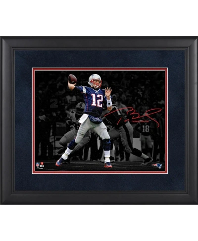 Fanatics Authentic Tom Brady New England Patriots Framed 11" X 14" Spotlight Photograph In Multi