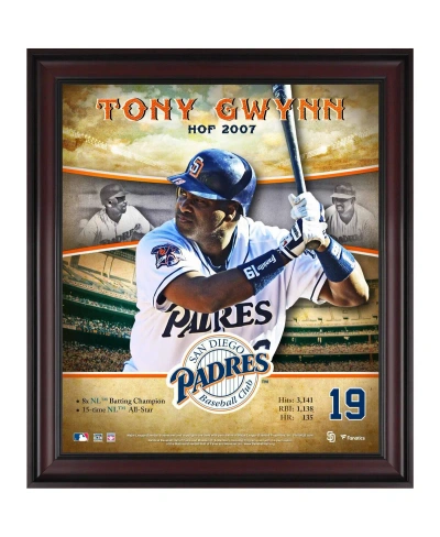 Fanatics Authentic Tony Gwynn San Diego Padres Framed 15" X 17" Hall Of Fame Career Profile In Multi