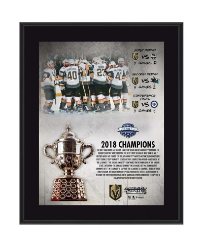 Fanatics Authentic Vegas Golden Knights 10.5" X 13" 2018 Western Conference Champions Sublimated Plaque In Multi