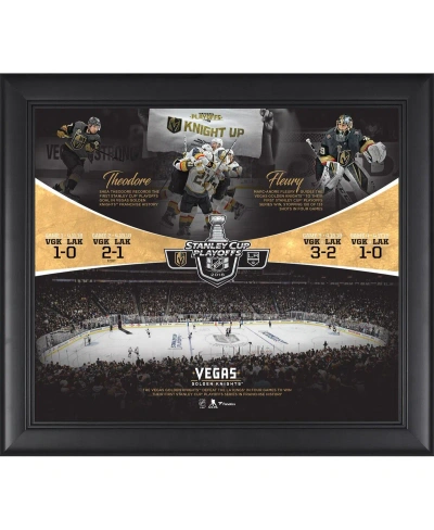 Fanatics Authentic Vegas Golden Knights Framed 15" X 17" First Franchise Playoff Series Win Collage In Multi