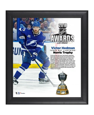 Fanatics Authentic Victor Hedman Tampa Bay Lightning Framed 15" X 17" 2018 Nhl Norris Trophy Winner Collage In Multi