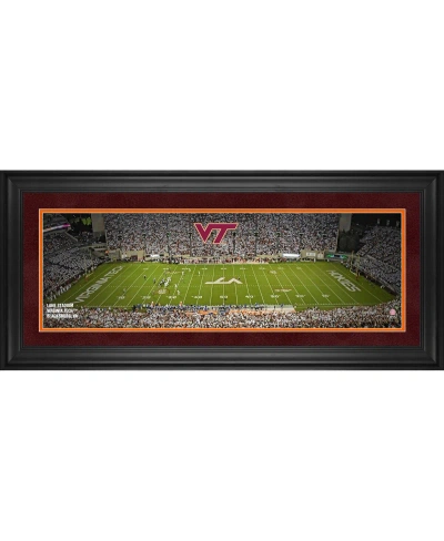 Fanatics Authentic Virginia Tech Hokies Framed 10" X 30" Lane Stadium Panoramic Photograph In Multi