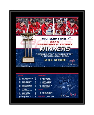 Fanatics Authentic Washington Capitals 12" X 15" 2015-16 Presidents' Trophy Winners Sublimated Roster Plaque In Multi