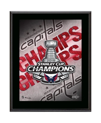 Fanatics Authentic Washington Capitals 2018 Stanley Cup Champions 10.5" X 13" Champions Logo Sublimated Plaque In Multi