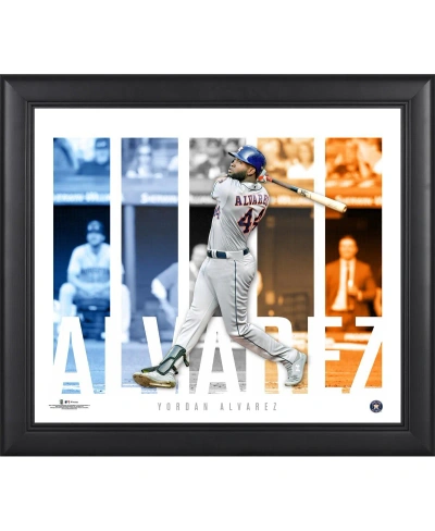 Fanatics Authentic Yordan Alvarez Houston Astros Framed 15" X 17" Player Panel Collage In Multi