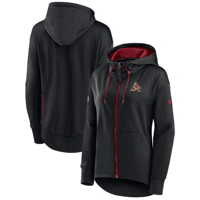 Fanatics Branded Black Arizona Coyotes Authentic Pro Rink Full-zip Hoodie
