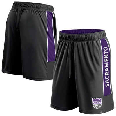 Fanatics Branded Black Sacramento Kings Game Winner Defender Shorts