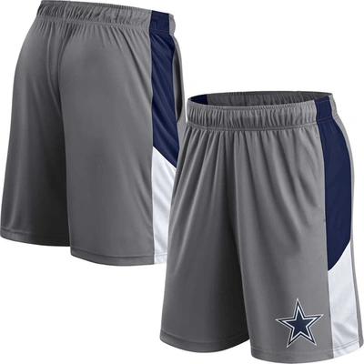 Fanatics Branded Gray Dallas Cowboys Primary Logo Shorts