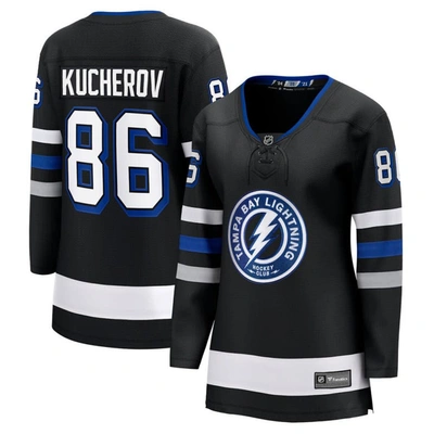 Fanatics Branded Nikita Kucherov Black Tampa Bay Lightning Alternate Premier Breakaway Player Jersey
