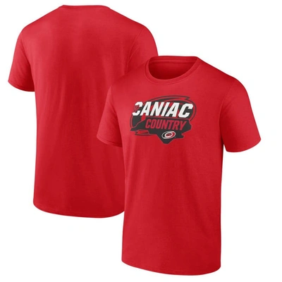 Fanatics Branded Red Carolina Hurricanes Local Domain T-shirt