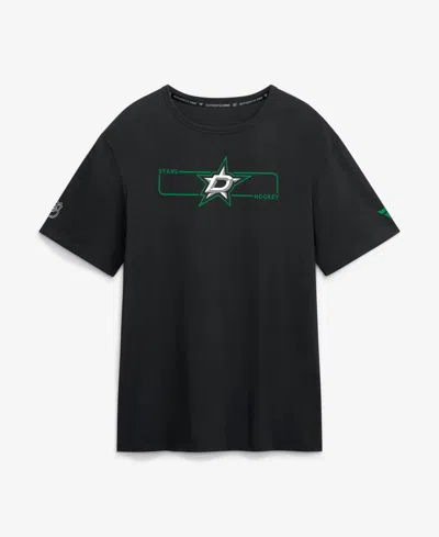 Fanatics Men's Black Dallas Stars Authentic Pro Primary Logo T-shirt
