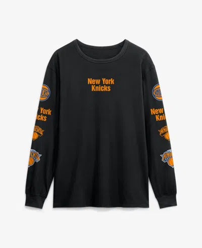 Fanatics Men's Black New York Knicks Jump Higher Legacy Long Sleeve T-shirt