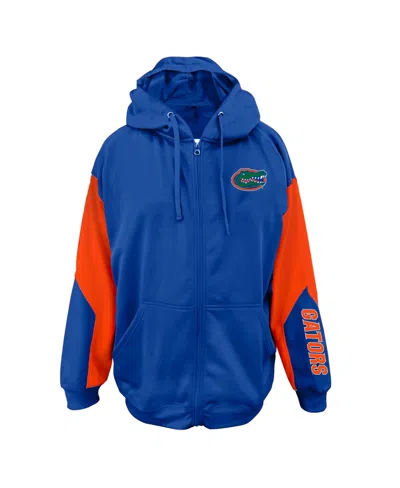 Fanatics Men's Royal Florida Gators Big & Tall Sleeve Block Full-zip Hoodie In Blue