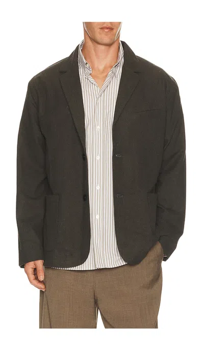 Far Afield Mira Blazer In Dark Grey