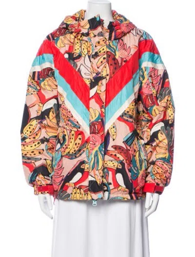 Pre-owned Farm Rio Floral Print Jacket In Multicolor