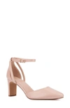 Fashion To Figure Haisley Ankle Strap Pump In Nude