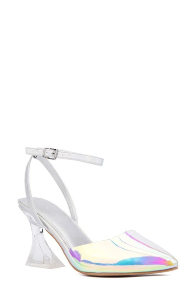 Fashion To Figure Jacki Ankle Strap Pump In Clear