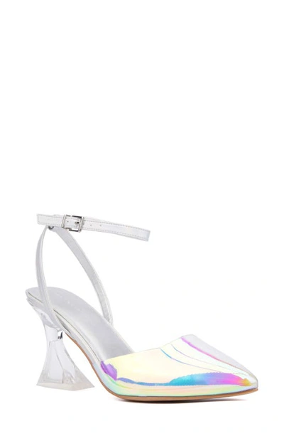 Fashion To Figure Jacki Ankle Strap Pump In White