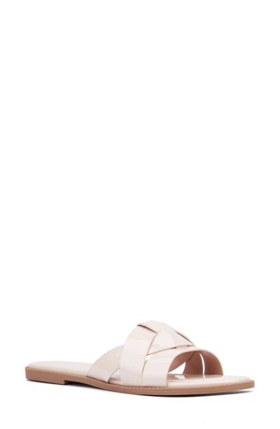 Fashion To Figure Tiana Slide Sandal In Beige