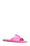 Fashion To Figure Tiana Slide Sandal In Neon Pink