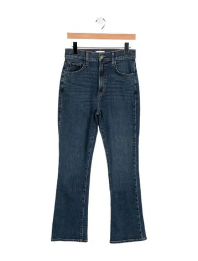 Pre-owned Favorite Daughter High-rise Flared Jeans In Blue