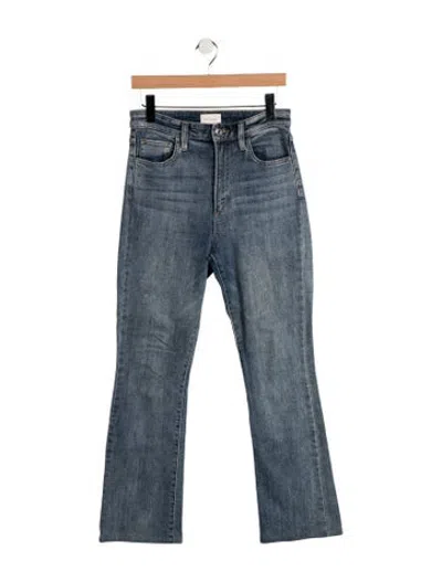 Pre-owned Favorite Daughter High-rise Flared Jeans In Blue