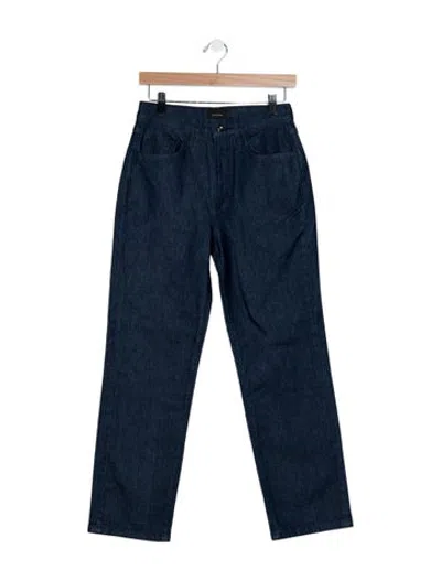Pre-owned Favorite Daughter High-rise Straight Leg Jeans W/ Tags In Blue