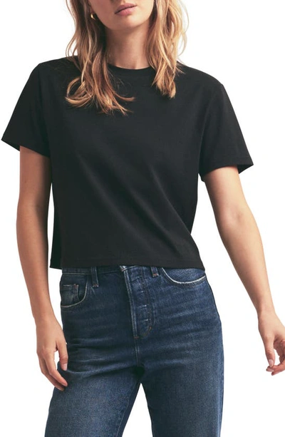 Favorite Daughter The Favorite Organic Cotton T-shirt In Black