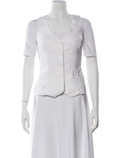 Pre-owned Favorite Daughter Vest In White