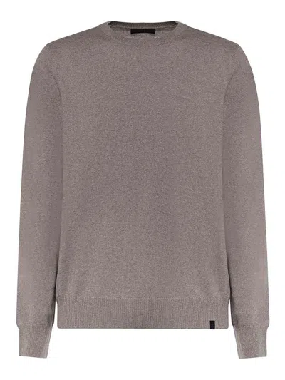 Fay Merino Wool Sweater In Gray