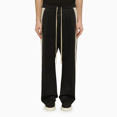 Fear Of God | Black Striped Nylon And Cotton Jogging Trousers