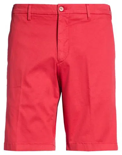 Fedeli Man Shorts & Bermuda Shorts Red Size 40 Cotton, Elastane