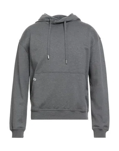 Fedeli Man Sweatshirt Charcoal Size M Cotton In Gray